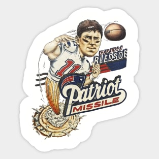 Drew Bledsoe - Patriot Missile - New England Patriots Sticker
